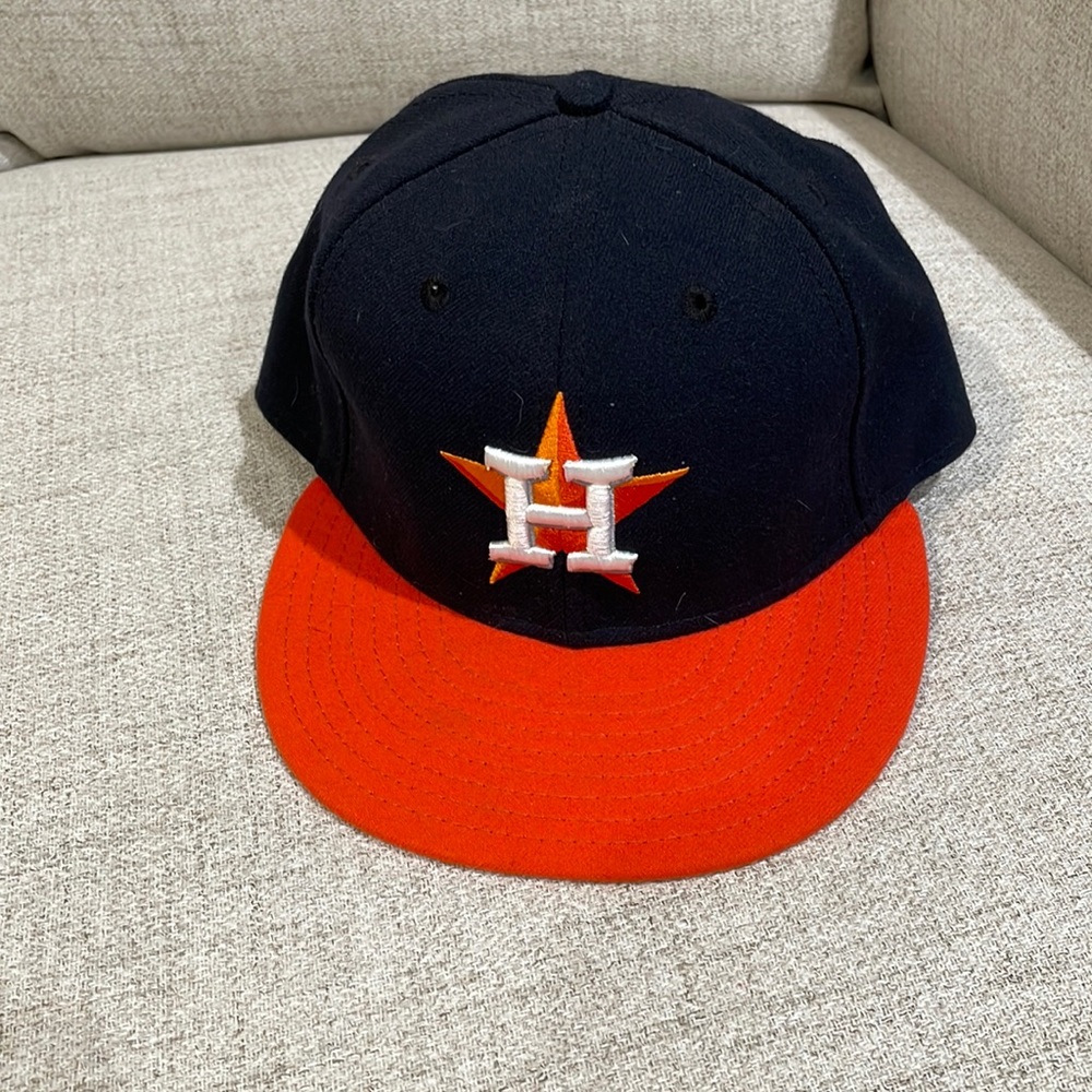 Houston Astros on field fitted hat 7 3/8